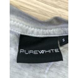 Pure white t-shirt maar S, stonegrey helemaal nieuw!