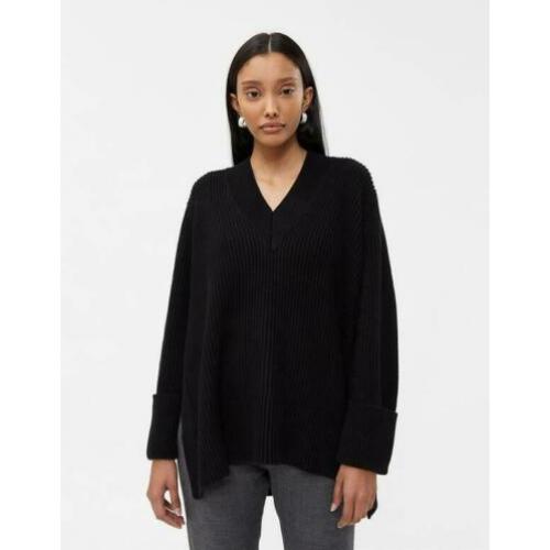 HOPE Stockholm trui katoen zwart maat S 36 oversized EGF
