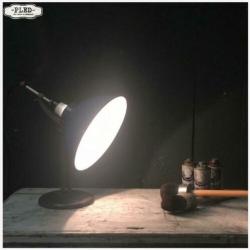 Oude werkplaatslamp Lamp Tafellamp Bureaulamp