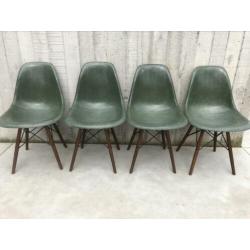 Vintage originele Eames DSW - forrest green - Herman Miller