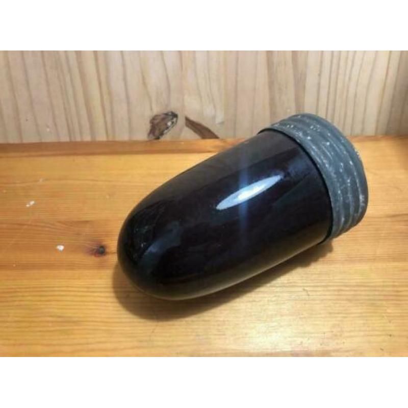 Oude antieke doka lamp glas