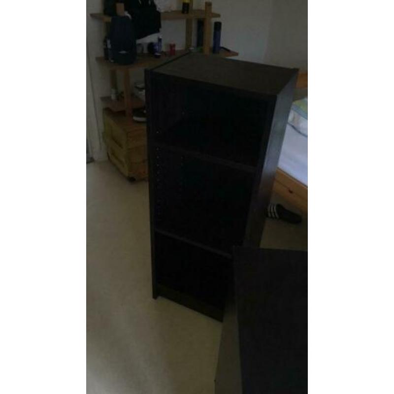 Ladekast en kastje Ikea zwart