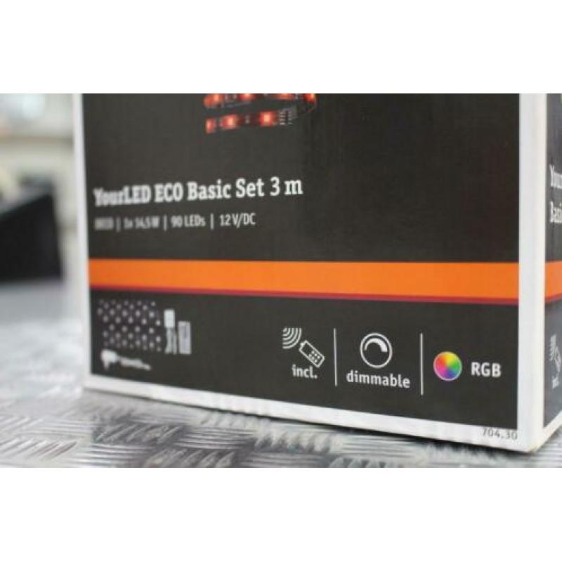 Paulmann YourLED ECO Stripe basisset 3 m RGB Zwart - nieuw -