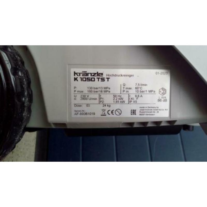 Kranzle K 1050 TST inclusief extra verlenglans