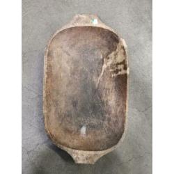 Kleine houten trog voerbak tuin en woon decoratie wasbak