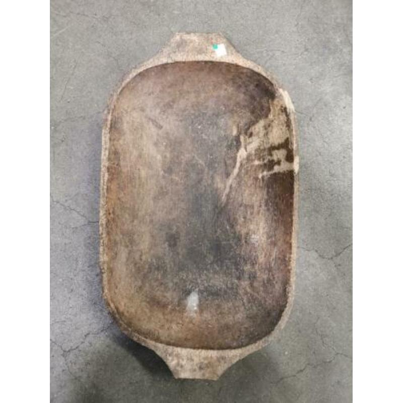 Kleine houten trog voerbak tuin en woon decoratie wasbak