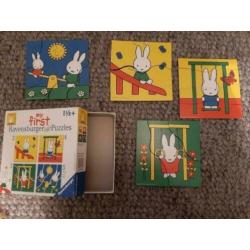 Nijntje puzzels 4 stuks, vanaf 1,5 jaar