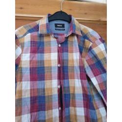 Mooie geruiten herenblouse van Mexx, maat S