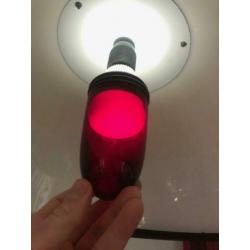 Oude antieke doka lamp glas