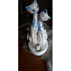 Retro/vintage poezenlamp