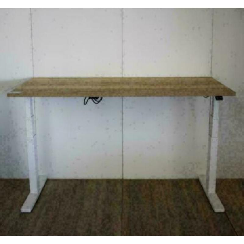 Zit-Sta Bureau's, Elektrisch, Nieuw, 160x80cm, Natuur Eiken