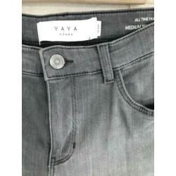 Yaya grijze jeans skinny, maat 44 - NP 79,95 - deloox