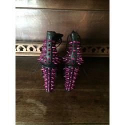 Jeffrey Campbell - Lita Spikes (Zwart/Roze) Maat 40