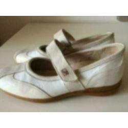 JR shoes damesschoenen maat 4 ( 37 ) wit leer TOP conditie