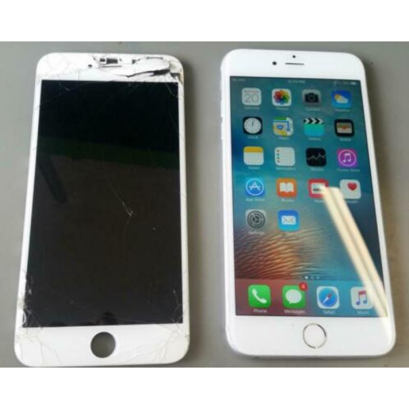 iPhone X 8 8+ 7 6s 5s 6 plus scherm barst lcd glas reparatie