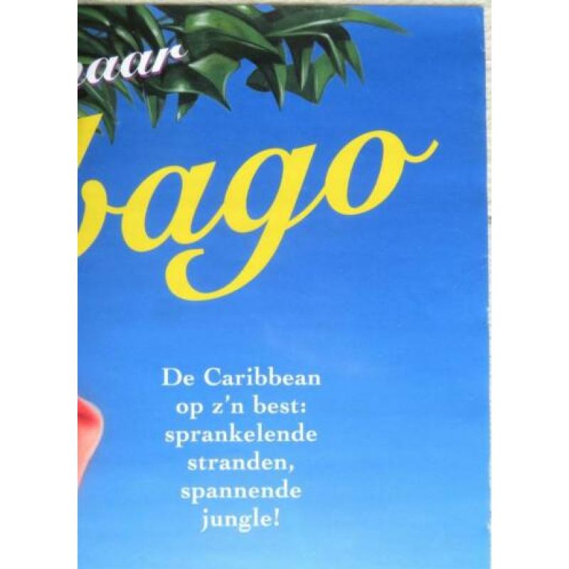 Martin Air poster; met Tessa naar Tobago.
