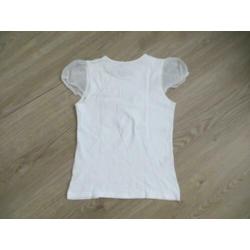 Wit Persival shirt met leuke kapmouwtjes/zomerprint! (152)