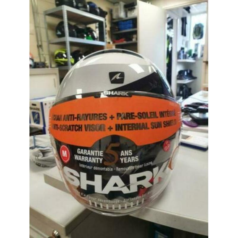 Shark nano jethelm. Wit, nieuw maat M OUTLET