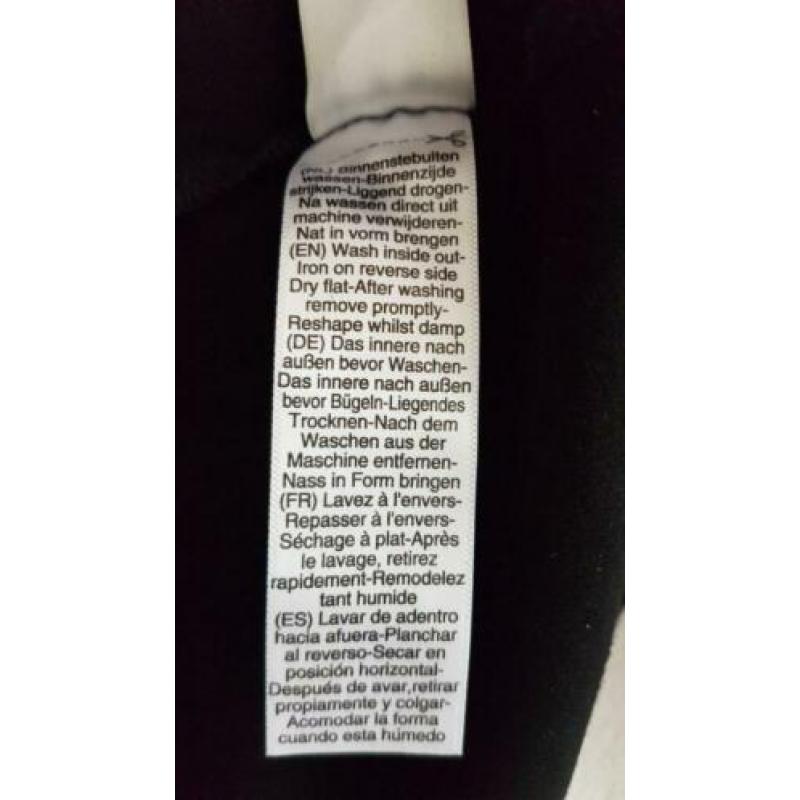 Shirt zwart met lange mouwen