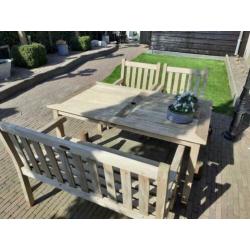 Hard houten tuinset