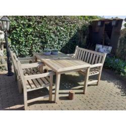 Hard houten tuinset