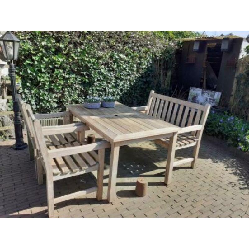 Hard houten tuinset
