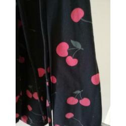 ZGAN!! retro vintage kersen omslag jurkje Mint & Berry mt M