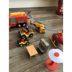 Brandweerman set , ghost busters set, brandweer set, auto’s