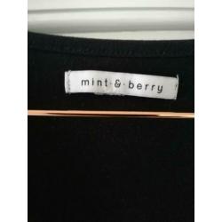ZGAN!! retro vintage kersen omslag jurkje Mint & Berry mt M