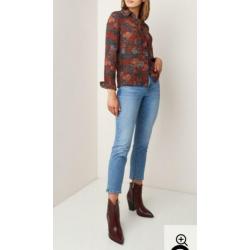 Sessun blouse (Mimia) maat S herfstige kleuren