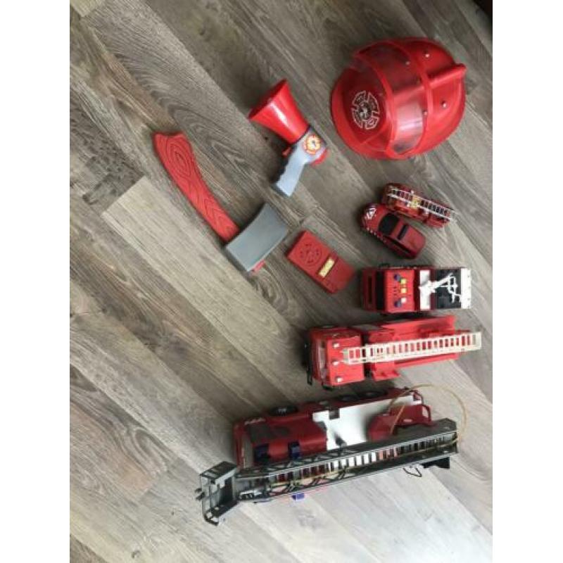 Brandweerman set , ghost busters set, brandweer set, auto’s