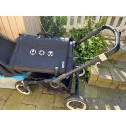 Bugaboo buffalo kinderwagen groen/zwart met van alles erbij