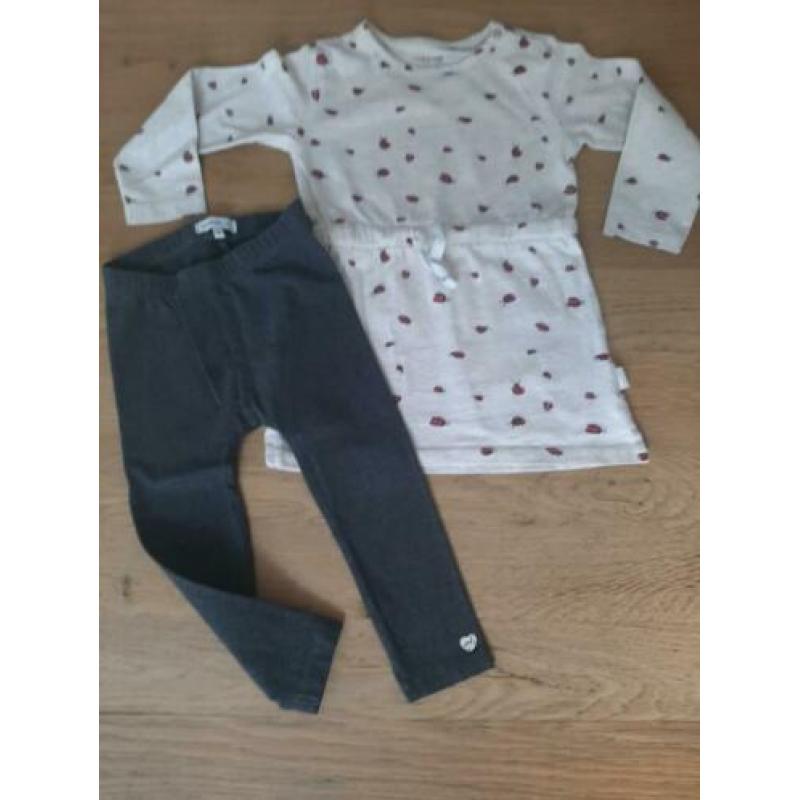 Jurkjes maat 80, noppies & tumble 'n dry