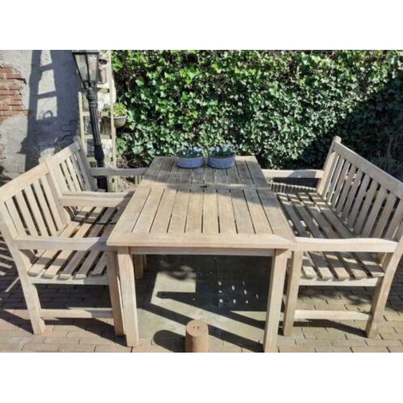 Hard houten tuinset