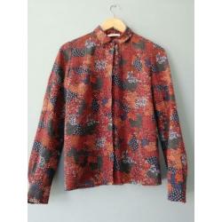 Sessun blouse (Mimia) maat S herfstige kleuren