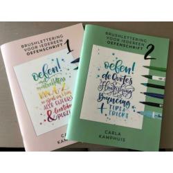 Oefenschrift Brushlettering voor Iedereen 1 & 2