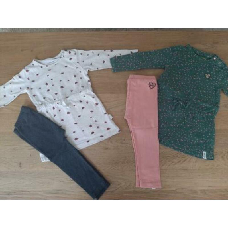 Jurkjes maat 80, noppies & tumble 'n dry