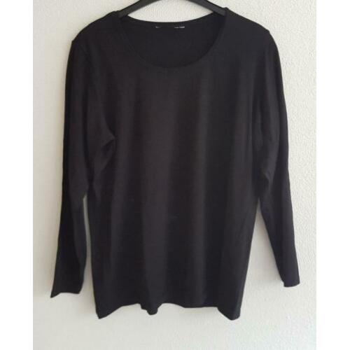 Shirt zwart met lange mouwen