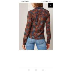 Sessun blouse (Mimia) maat S herfstige kleuren