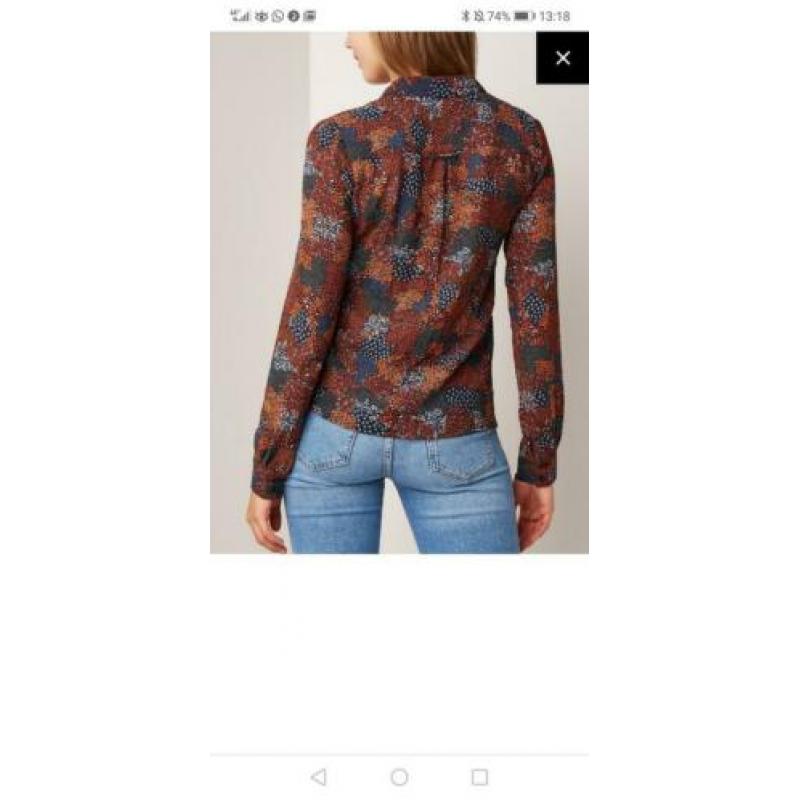Sessun blouse (Mimia) maat S herfstige kleuren
