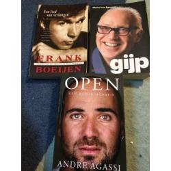 Diverse leesboeken oa biografieën, detectives en romans