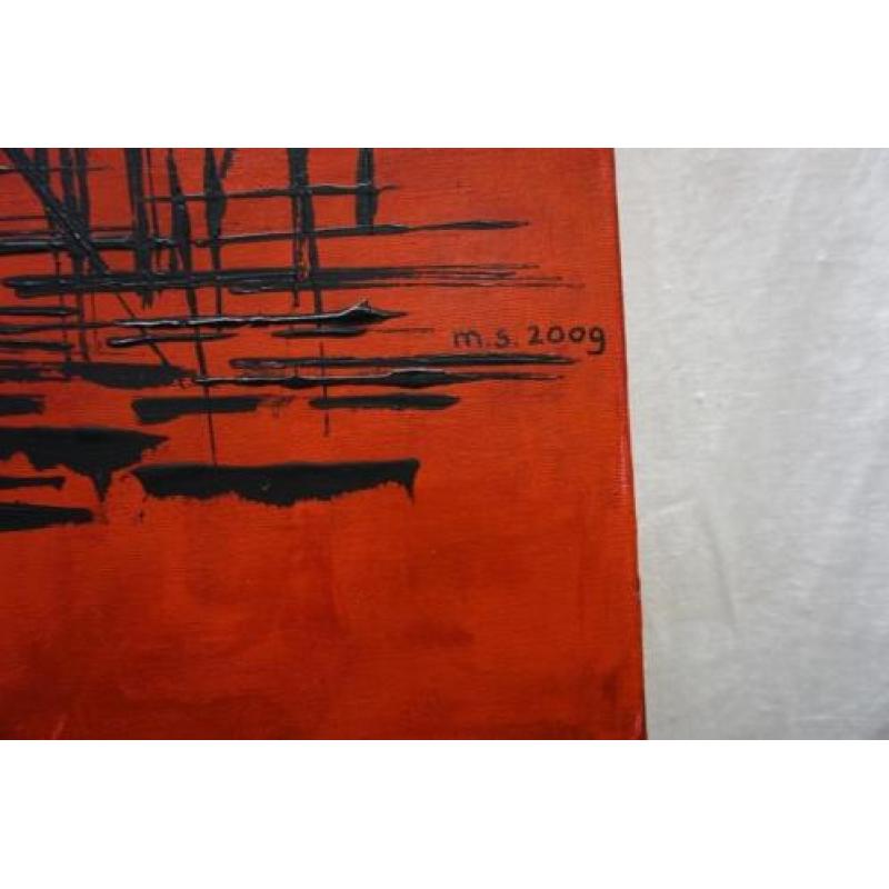 Abstract schilderij m.s. 2009