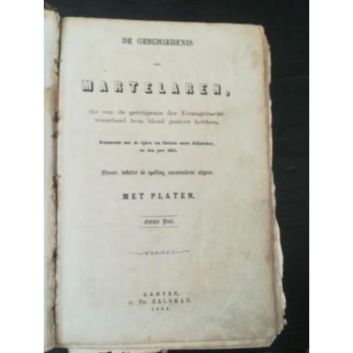 Geschiedenis der martelaren (1864)