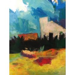 Groots werk Ton Etman Provence landschap