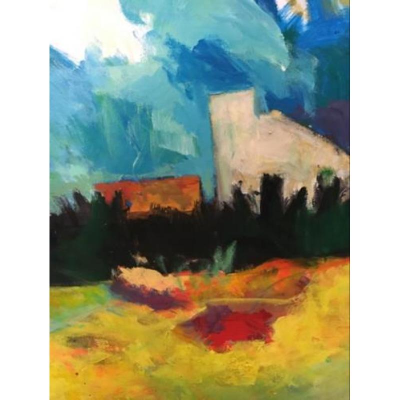 Groots werk Ton Etman Provence landschap