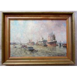 ===G J Delfgaauw 1882-1947==ROTTERDAM== havengezicht===