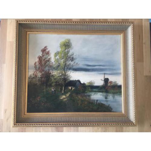 Olieverfschilderij paysages dans Le gout Barbizon