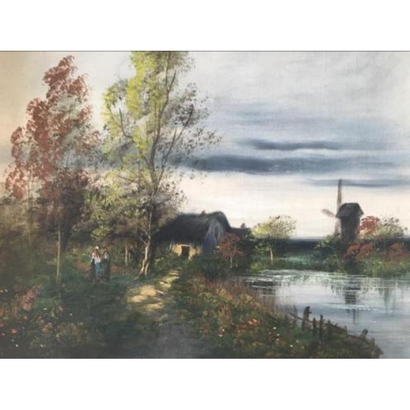 Olieverfschilderij paysages dans Le gout Barbizon