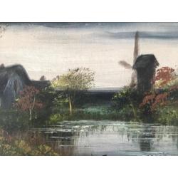 Olieverfschilderij paysages dans Le gout Barbizon