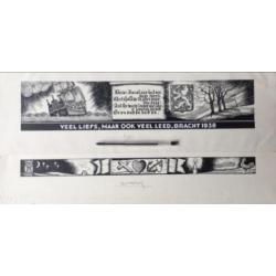 MOLIER. Originele tekening oostindische inkt